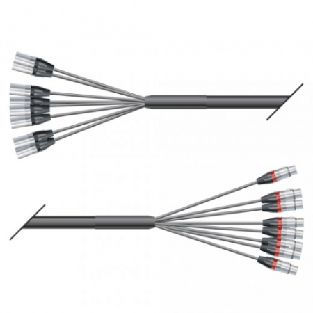 Image principale du produit Multipaire souple 8 XLR Neutrik 5m Sommer cable