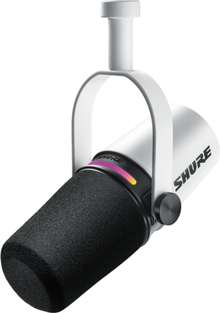 Image principale du produit MV7+-W Shure - Micro Podcast XLR et USB-c Blanc