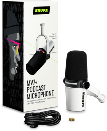 Image nº5 du produit MV7+-W Shure - Micro Podcast XLR et USB-c Blanc