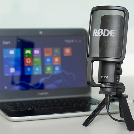 Image nº3 du produit NT-USB Rode - Microphone electret cardioïde avec sortie casque jack 3.5mm pour Podcast - studio