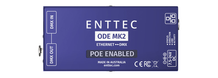 Image secondaire du produit Enttec ODE MK2 avec POE node DMX 1 univers art-Net ACN sACN et ESP