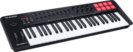 Image principale du produit OXYGEN49V M-Audio – Clavier maitre midi 49 notes 8 pads