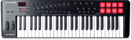 Image secondaire du produit OXYGEN49V M-Audio – Clavier maitre midi 49 notes 8 pads