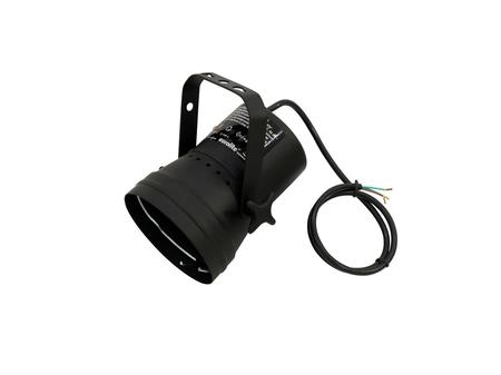 Image principale du produit Projecteur PAR 36 noir sans lampe eurolite câbles nus