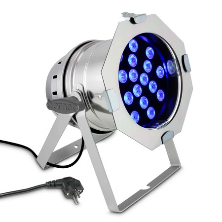 Image principale du produit Projecteur Led PAR64 CAMEO 36X3W RGB DMX alu