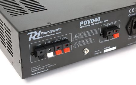 Image nº5 du produit PDV040 Power Dynamics Amplificateur public adress 40w 100V avec lecteur multimédia