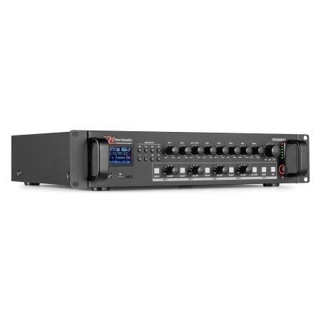 Image principale du produit PDV240MP3 Power dynamics ampli public adress 240W 6 entrées 4 zones lecteur USB BT +FM