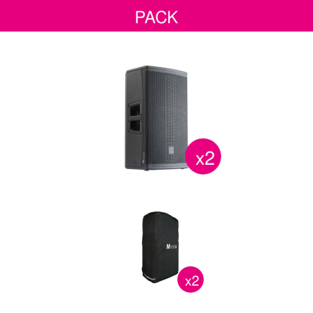 Image principale du produit Pack 2x Enceintes Actives Myos12A 12