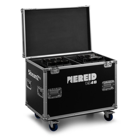 Image secondaire du produit Flight de 2 Nereid1940 BeamZ Pro – 2 Lyres Wash Bee Eyes 19 X 40W RGBW IP65 en flightcase