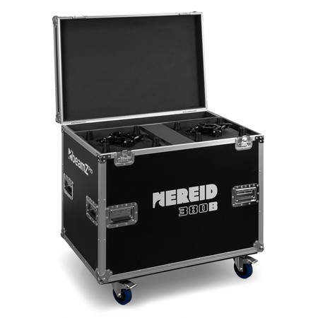 Image nº3 du produit Flight de 2 Nereid380B BeamZ Pro – Lyres Beam 18R IP65 en flightcase