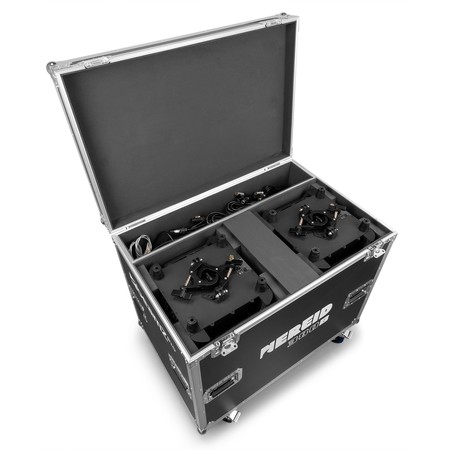 Image nº8 du produit Flight de 2 Nereid380B BeamZ Pro – Lyres Beam 18R IP65 en flightcase