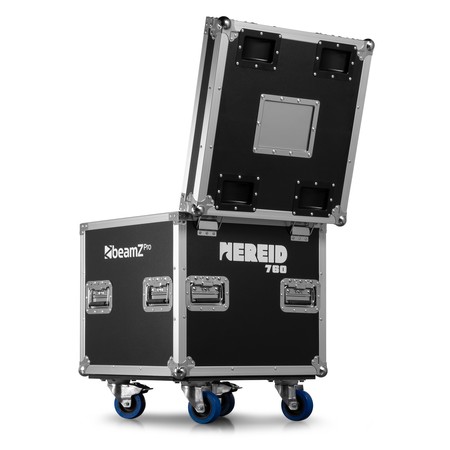 Image nº3 du produit Flight de 2 Nereid760 BeamZ Pro – 2 Lyres Wash Bee Eyes 7 X 60W RGBW IP65 en Flightcase