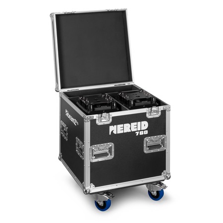 Image nº8 du produit Flight de 2 Nereid760 BeamZ Pro – 2 Lyres Wash Bee Eyes 7 X 60W RGBW IP65 en Flightcase
