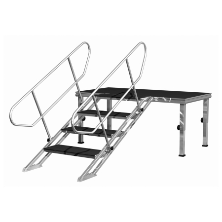 Image secondaire du produit PLT-st60100 Contestage - Escalier réglable de 60cm à 1m - 4 marches