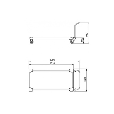 Image nº3 du produit PLT-TROLL Contestage - Chariot de transport pour 10 praticables 2m x 1m