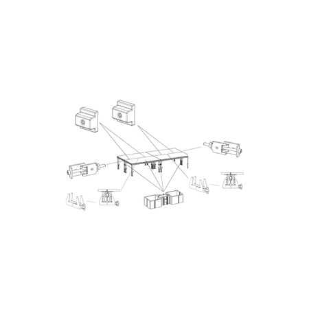 Image secondaire du produit PLTS-1×1 ConteStage – Plateau de praticable 1m * 1m 750kg/M2