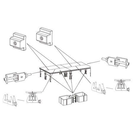 Image secondaire du produit PLTS-2×1 ConteStage – Plateau de praticable 2m * 1m 750kg/M2