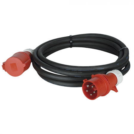 Image principale du produit Prolongateur P17 tétrapolaire 32A avec câble HO7 RN-F 5G6 mm² – Longueur 3m