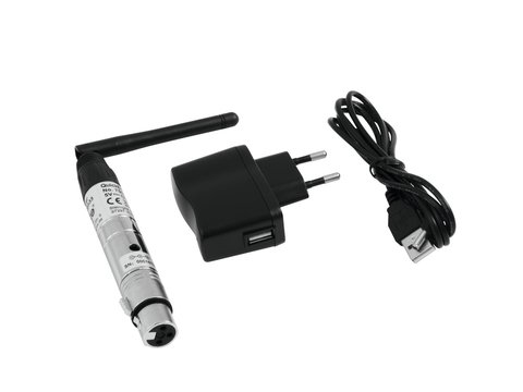 Image principale du produit QuickDMX Receiver Eurolite - Récepteur DMX sans fil miniature pour la transmission sans fil de 512 canaux DMX