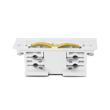 Image principale du produit Connecteur de jonction droit pour rail 3 phases blanc
