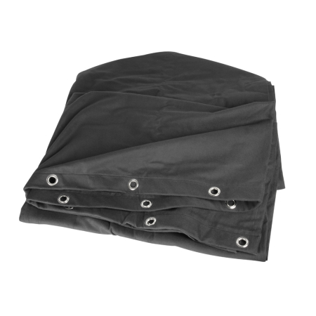 Image nº4 du produit Rideau noir 4m(Long) 3m(Haut) Certifié B1 avec oeillets acier ourlé