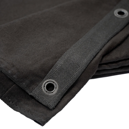 Image nº3 du produit Rideau noir 6m(Long) 3m(Haut) Certifié B1 avec oeillets acier ourlé.