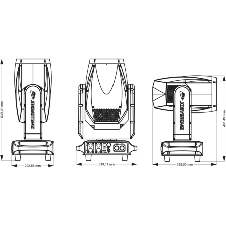 Image nº7 du produit RIVAL BEAM JB Systems - Lyre beam 300W led IP65 WDMX