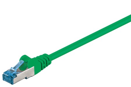 Image principale du produit Câble Rj45 Cat 6A S/FTP Vert - 50m