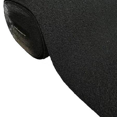 Image principale du produit Rouleau de moquette noire filmée largeur 2m longueur 35m noire