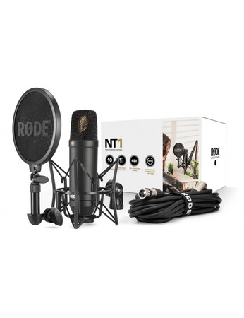 Image nº3 du produit NT1-KIT RODE Microphone à condensateur noire cardioïde avec suspension SM6 et câble XLR