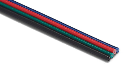 Image secondaire du produit Fil de câblage 4 couleurs 22AWG pour ruban de led RGB prix au mètre