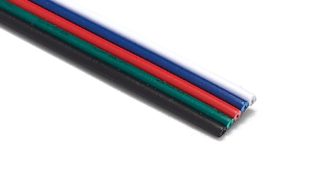 Image secondaire du produit Fil de câblage 5 couleurs pour ruban de led RGBW prix au mètre