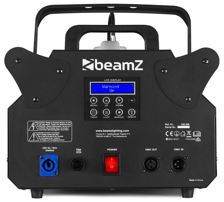 Image nº5 du produit Machine à fumée BeamZ S3500 DMX télécommande HF et programmateur
