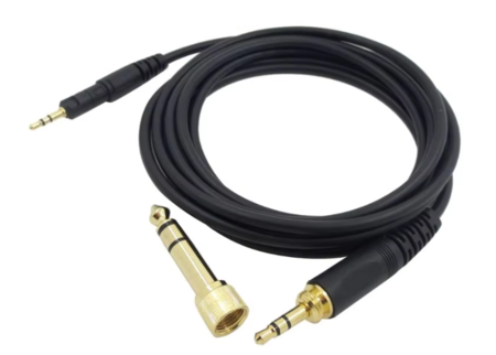 Image principale du produit Câble de rechange pour casque audio technica ATH-M50X ou ATH-M40X ou ATHM-60X ou ATH-M70X