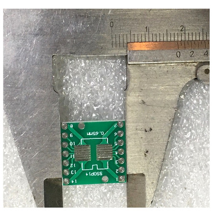 Image secondaire du produit Plaque PCB adaptateur CI cms SOT14 vers SOP 14 et TSSOP 14