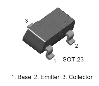 Image principale du produit Transistor bipolaire PNP cms BC856B 65V 100mA 0.25W SOT-23