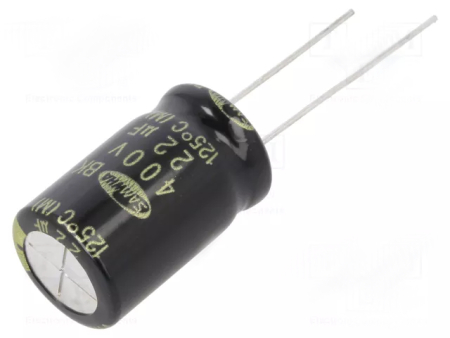 Image principale du produit Condensateur électrolytique 22UF µF 400V 12,5x20mm
