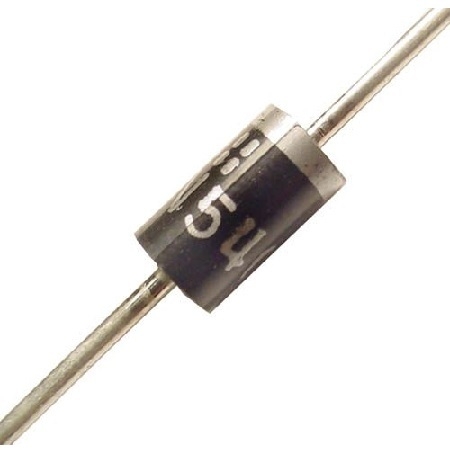 Image principale du produit Diode de redressement rapide HER505 THT 400V 5A 150A DO27