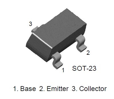 Image principale du produit Transistor bipolaire cms KSC3265YMTF NPN 25V 800mA SOT-23