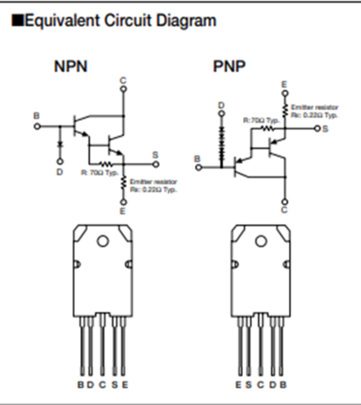 Image principale du produit Transistor Darlington SAP16N