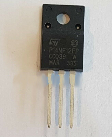 Image principale du produit Transistor Mosfet N STP14NF12FP 120V 14A TO220F
