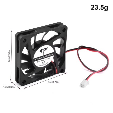 Image principale du produit Ventilateur 60x60x11mm 24V 0.15A 3W