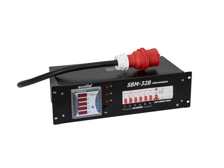 Image secondaire du produit SBM-32B Eurolite - Distribution électrique rackable 32A