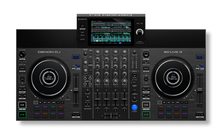 Image principale du produit SCLIVE4 DenonDJ - Contrôleur DJ autonome 4 voies écran 7''