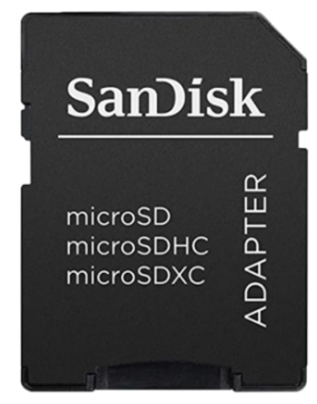 Image principale du produit Adaptateur de carte mémoire microSD sur SD