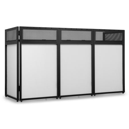 Image principale du produit DBA200 Vonyx - Écran DJ pliable 2m avec lycras noir et blanc