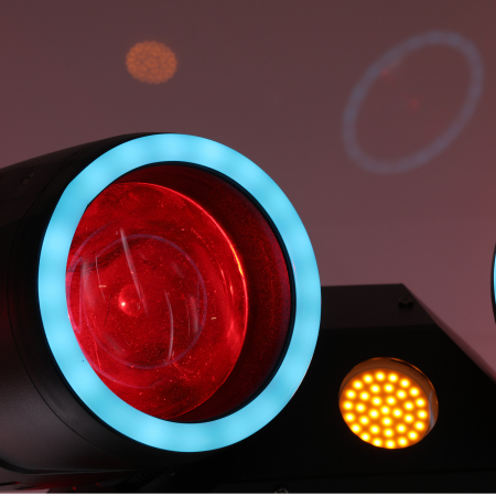 Image nº9 du produit ASTERO-X J.Collyns - Lyre Double 4x80W 2 Faces RGBW Effets Stroboscopiques