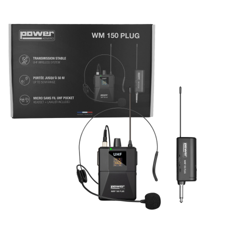 Image nº6 du produit WMP 150 PLUG Power Acoustics - Sonorisation Micro sans fil UHF compact
