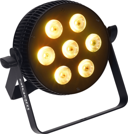 Image principale du produit SLIMPAR-710-HEX Algam Lighting - Projecteur led plat 7 X 10W RGBWA + UV silencieux