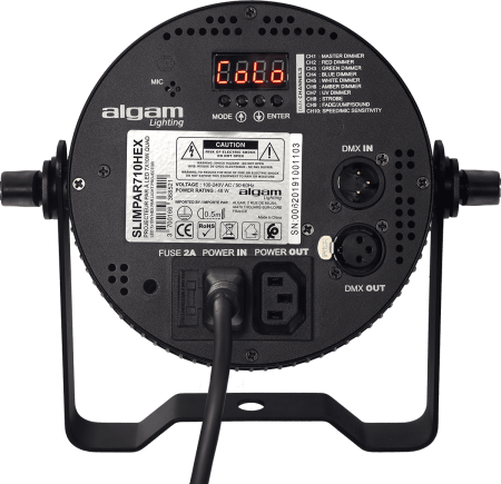 Image nº6 du produit SLIMPAR-710-HEX Algam Lighting - Projecteur led plat 7 X 10W RGBWA + UV silencieux